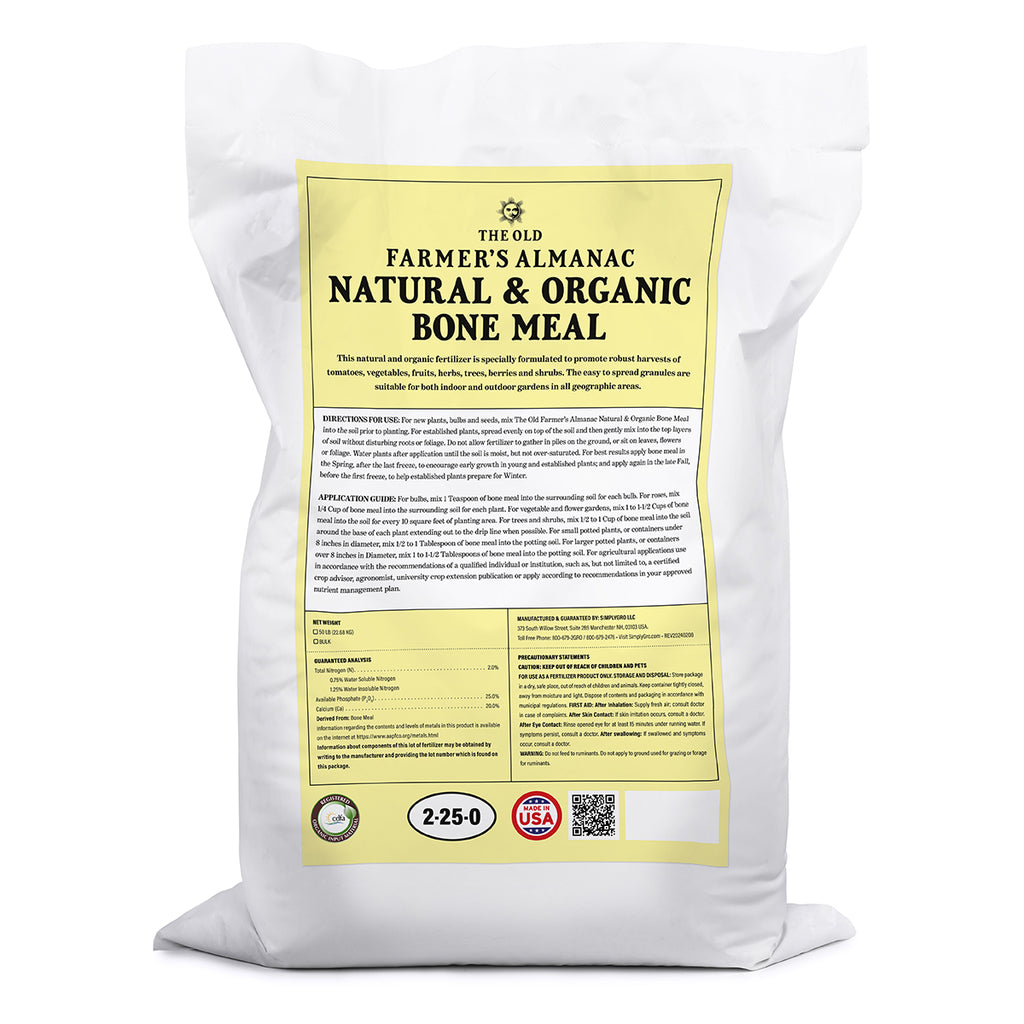 The Old Farmer's Almanac Natural & Organic Bone Meal Plant Food 2-25-0