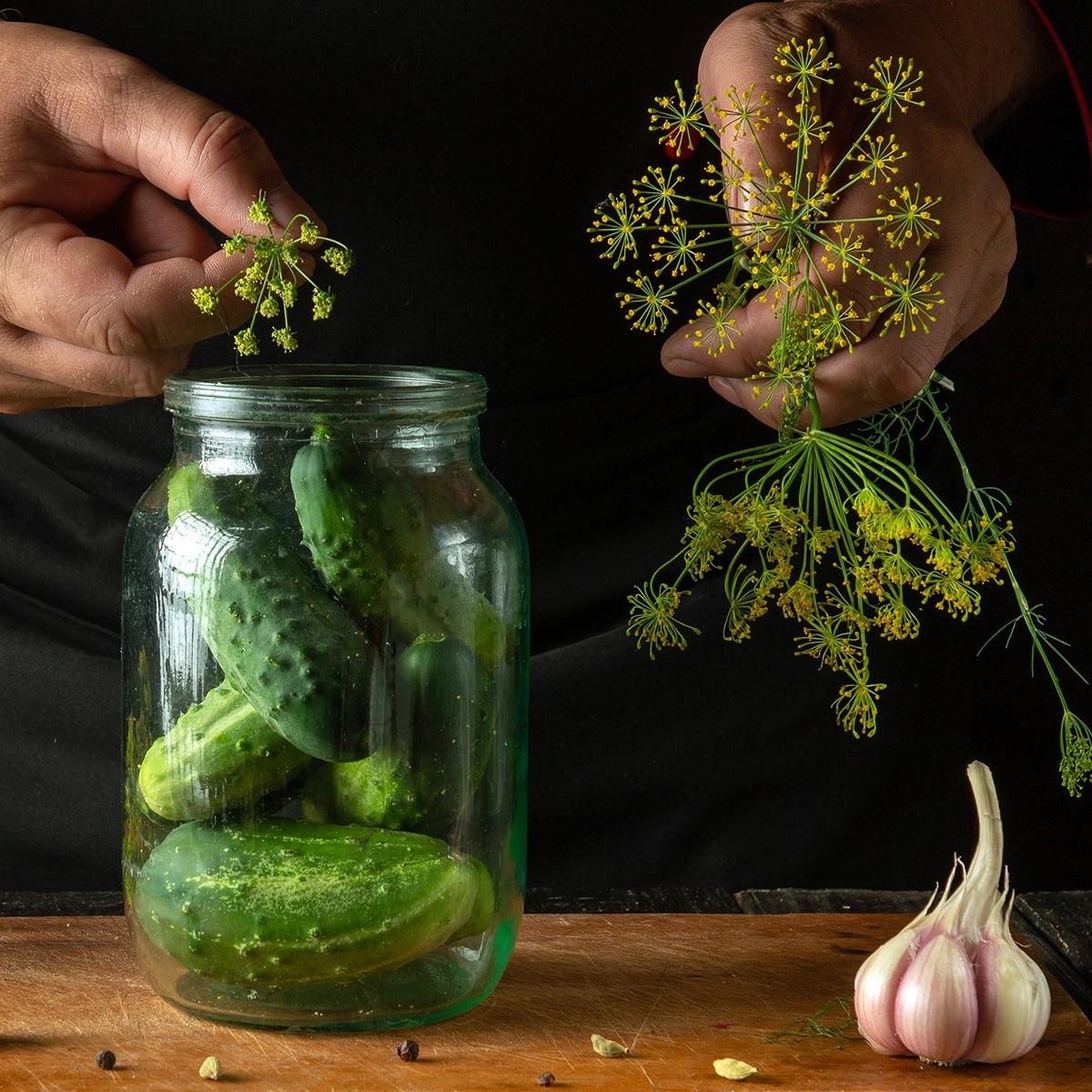 Pickling Cucumbers in the Kitchen 
