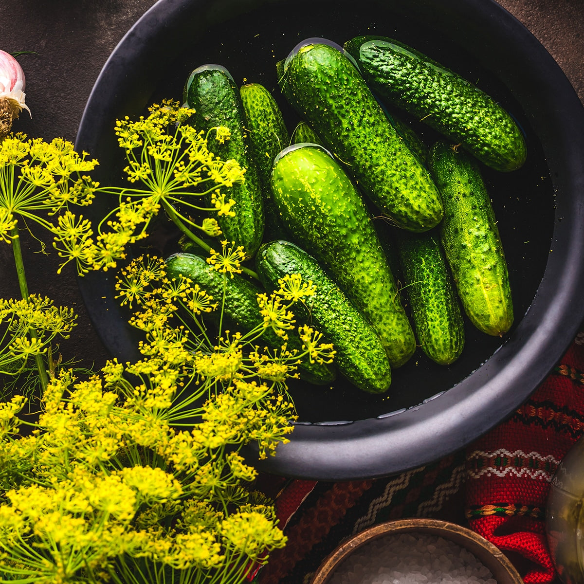 Cucumbers in a bowl 