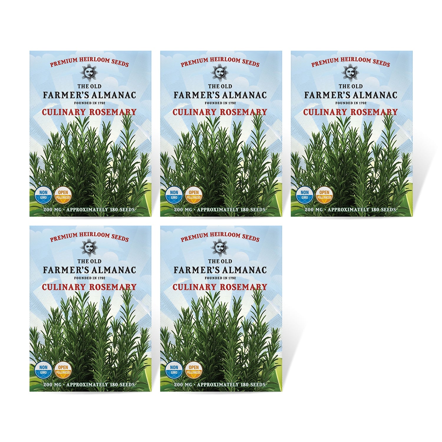 5 Pack The Old Farmer's Almanac Rosemary