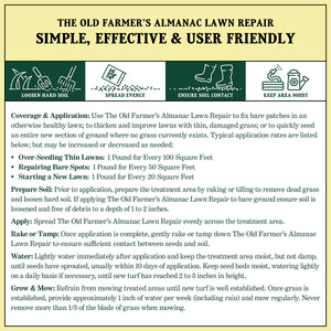 The Old Farmer's Almanac Lawn Repair Premium Grass Seed & Compost Blend