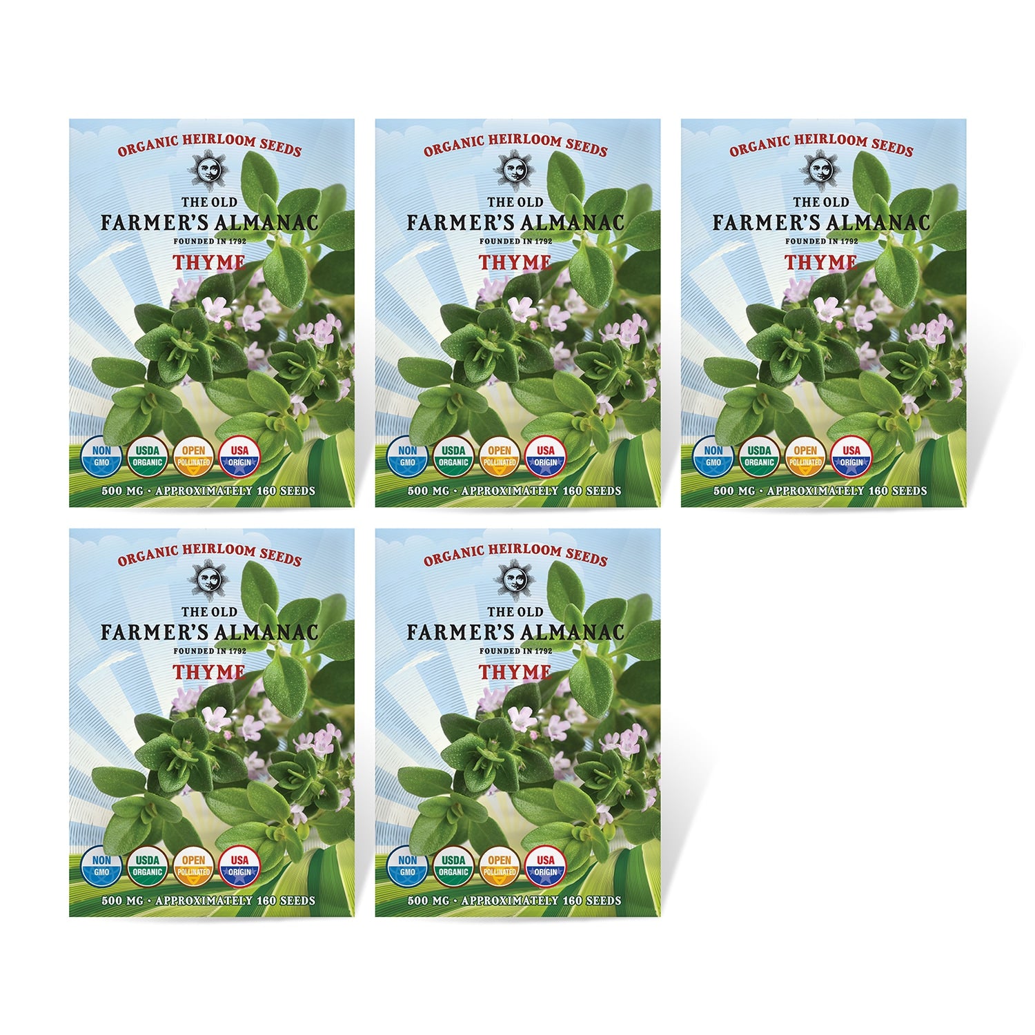 5 Pack of The Old Farmer's Almanac Thyme