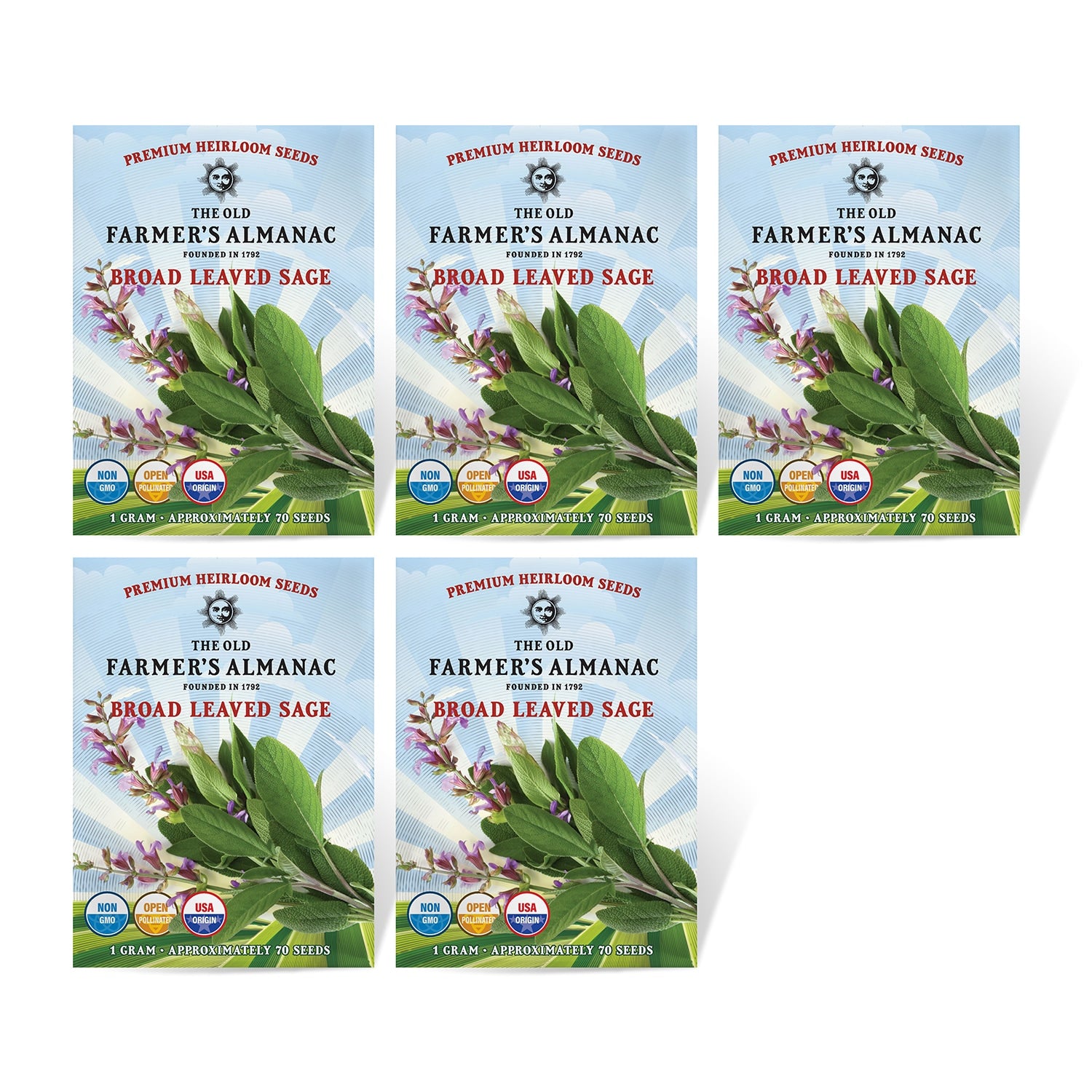 5 Pack of The Old Farmer's Almanac Sage