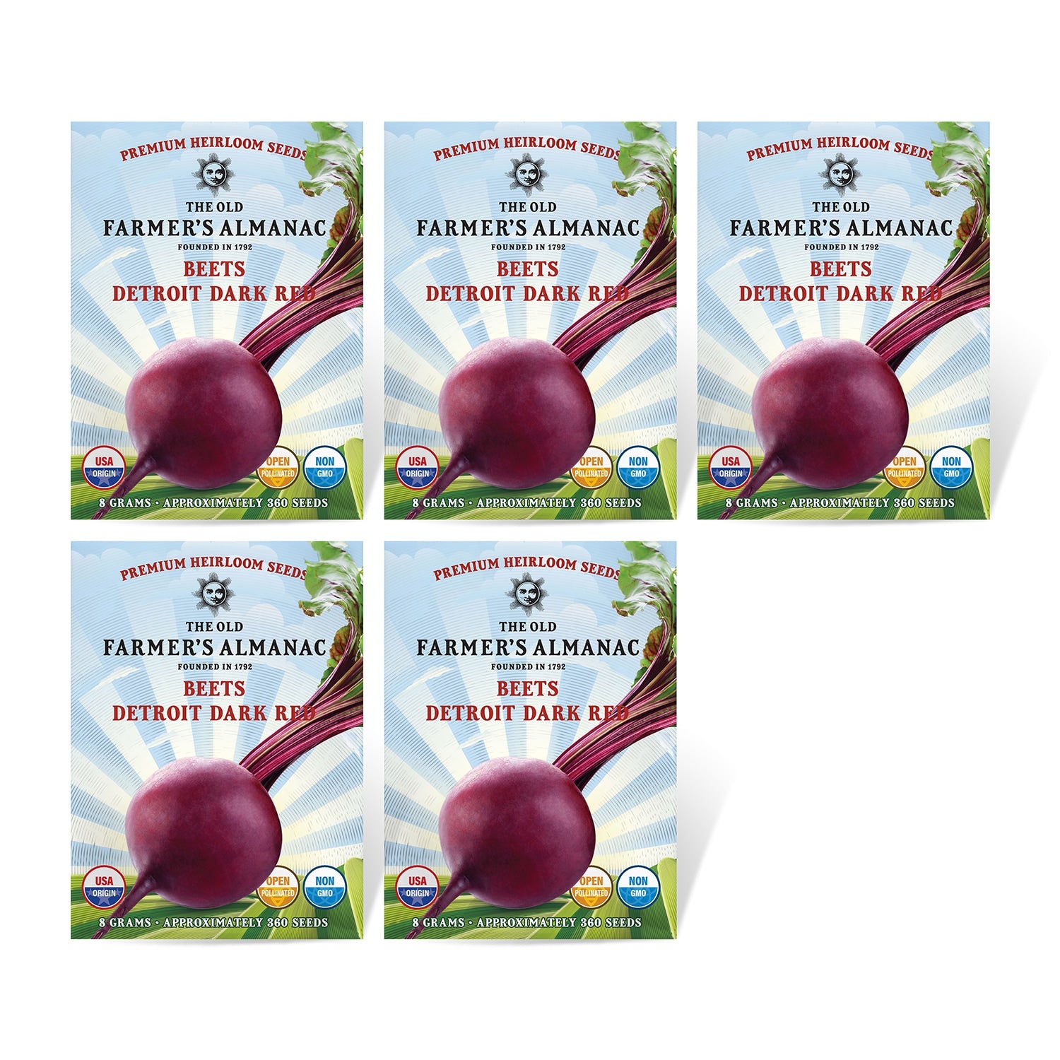 5 Pack of The Old Farmer's Almanac Beets