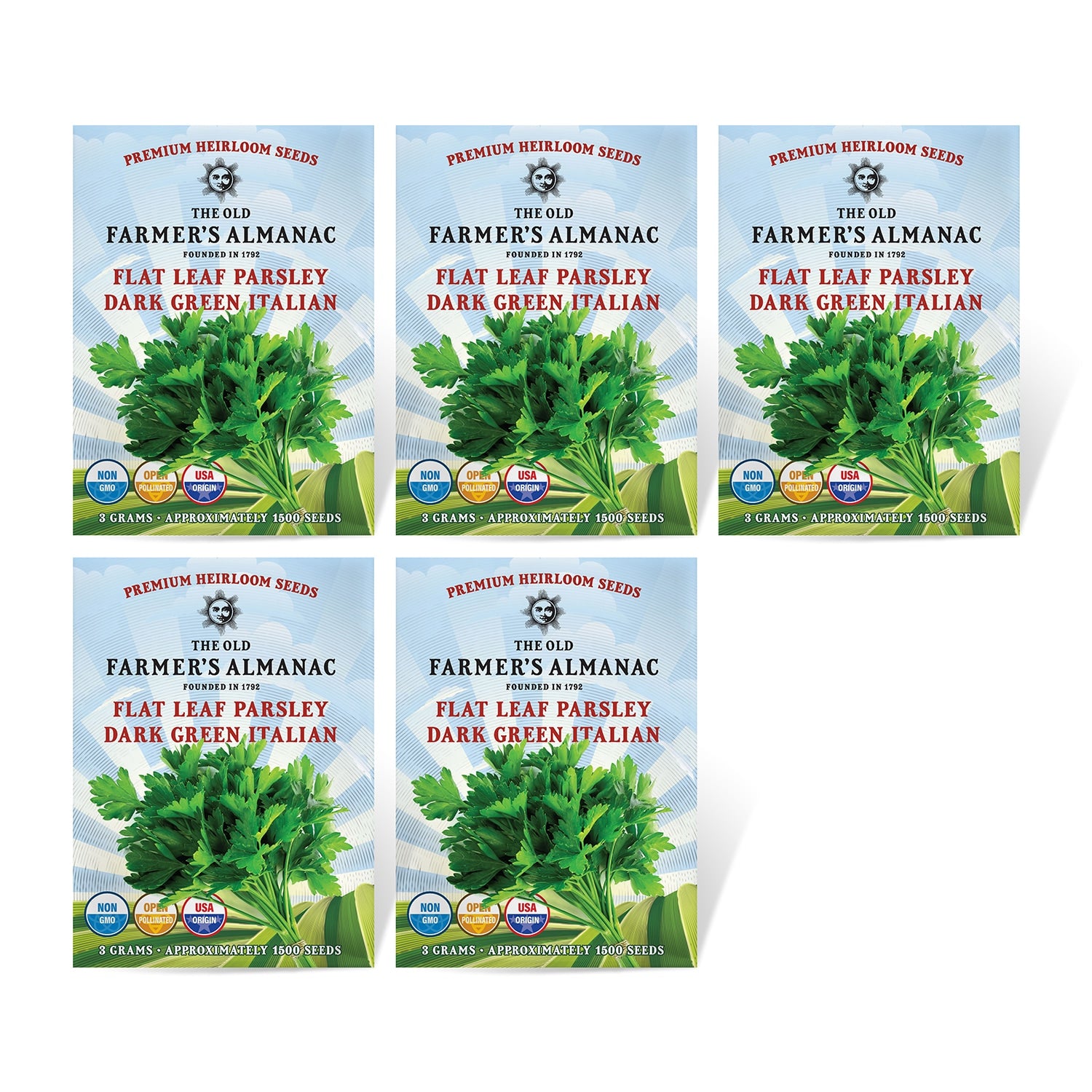 5 Pack of The Old Farmer's Almanac Parsley