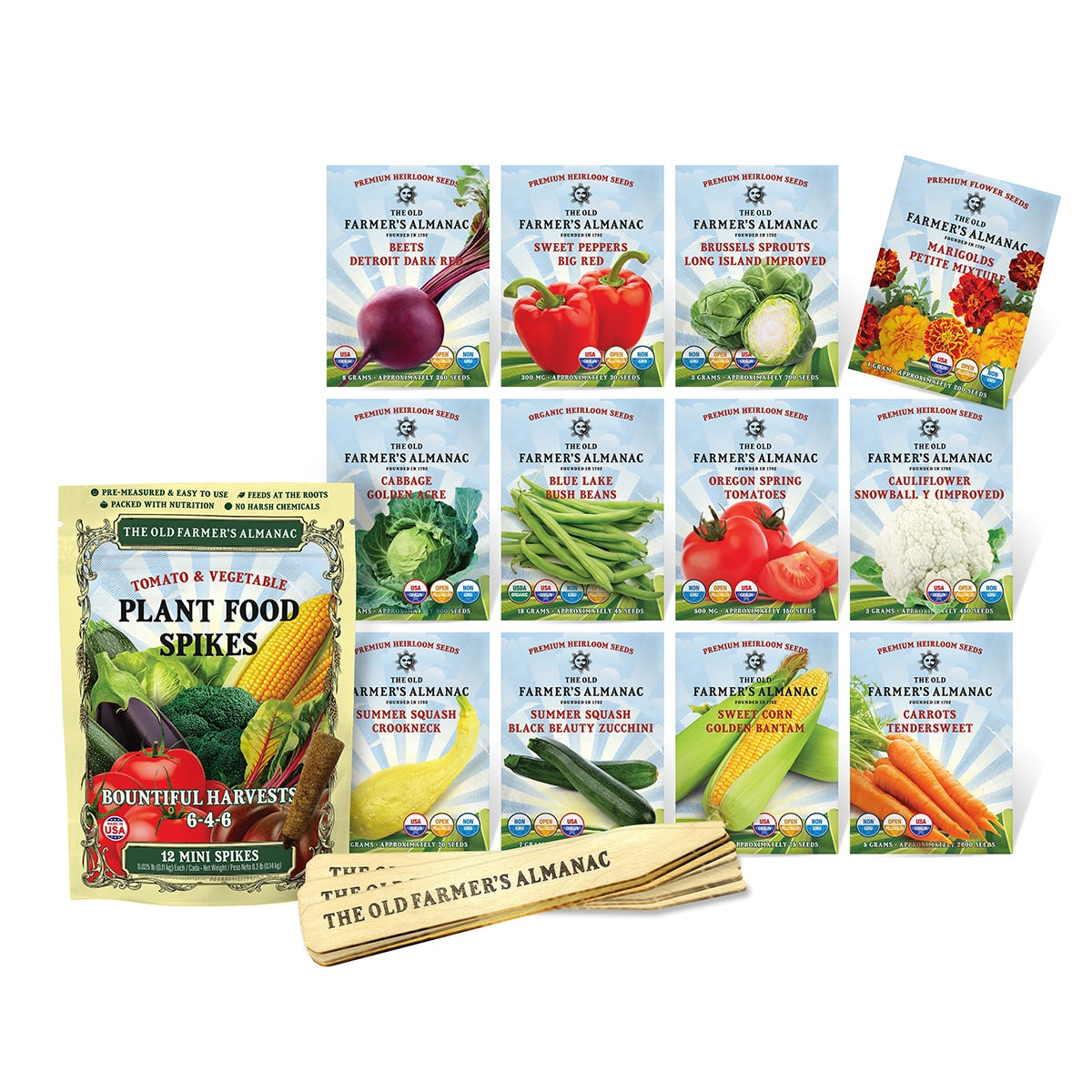 the old farmers almanac vegetable garden starter kit bonus