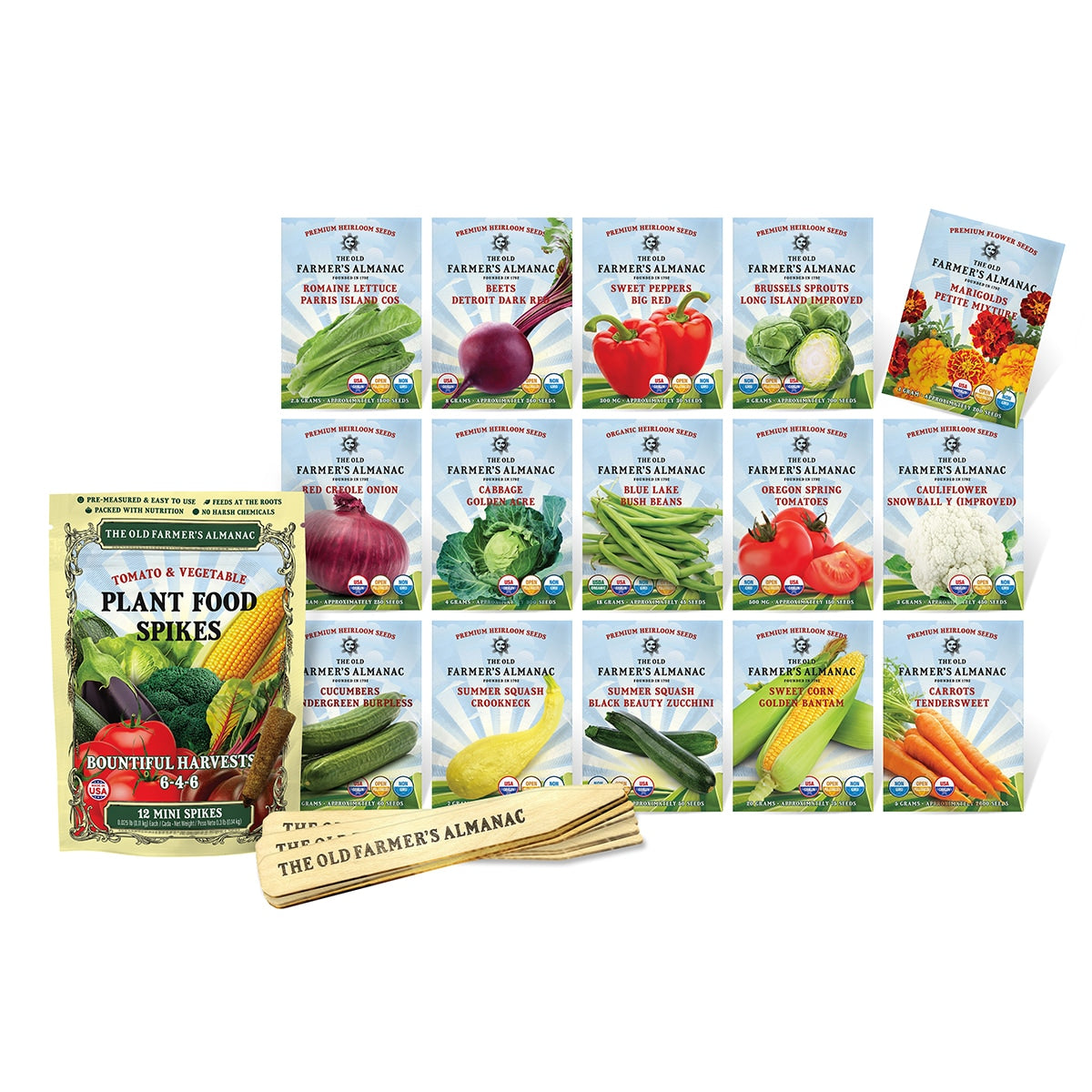 the old farmers almanac deluxe vegetable garden starter kit