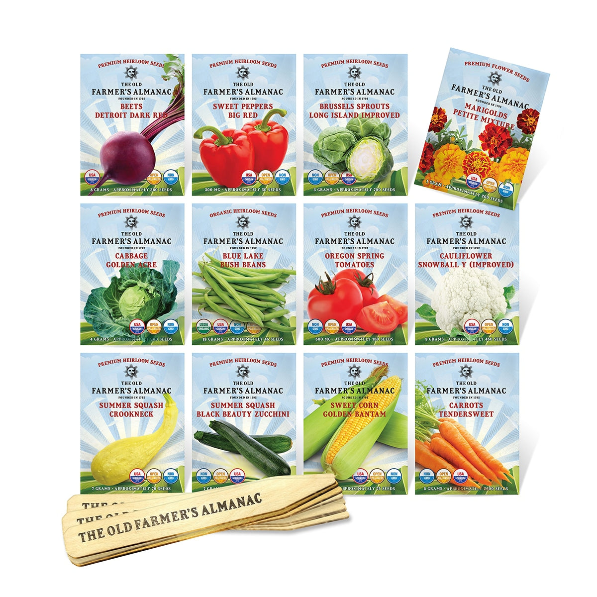 the old farmers almanac vegetable garden starter kit