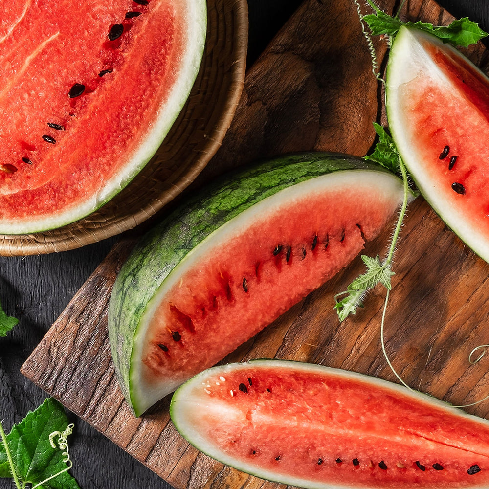 Purely Organic Crimson Sweet Watermelon Seeds - USDA Organic, Non-GMO, Open Pollinated, Heirloom, USA Origin, Fruit Seeds