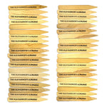 The Old Farmer's Almanac Wooden Garden Plant Markers (40 Stakes - 8.0 x 0.875 Inches Each)